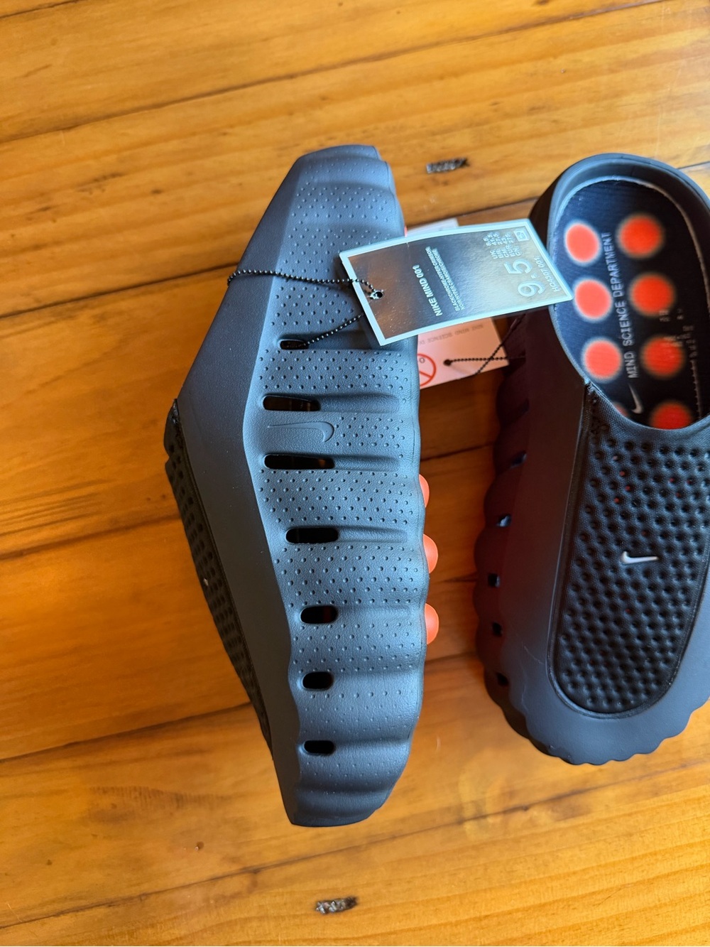 NWT Nike black slip-on Mind 001 slides - Picture 4 of 5